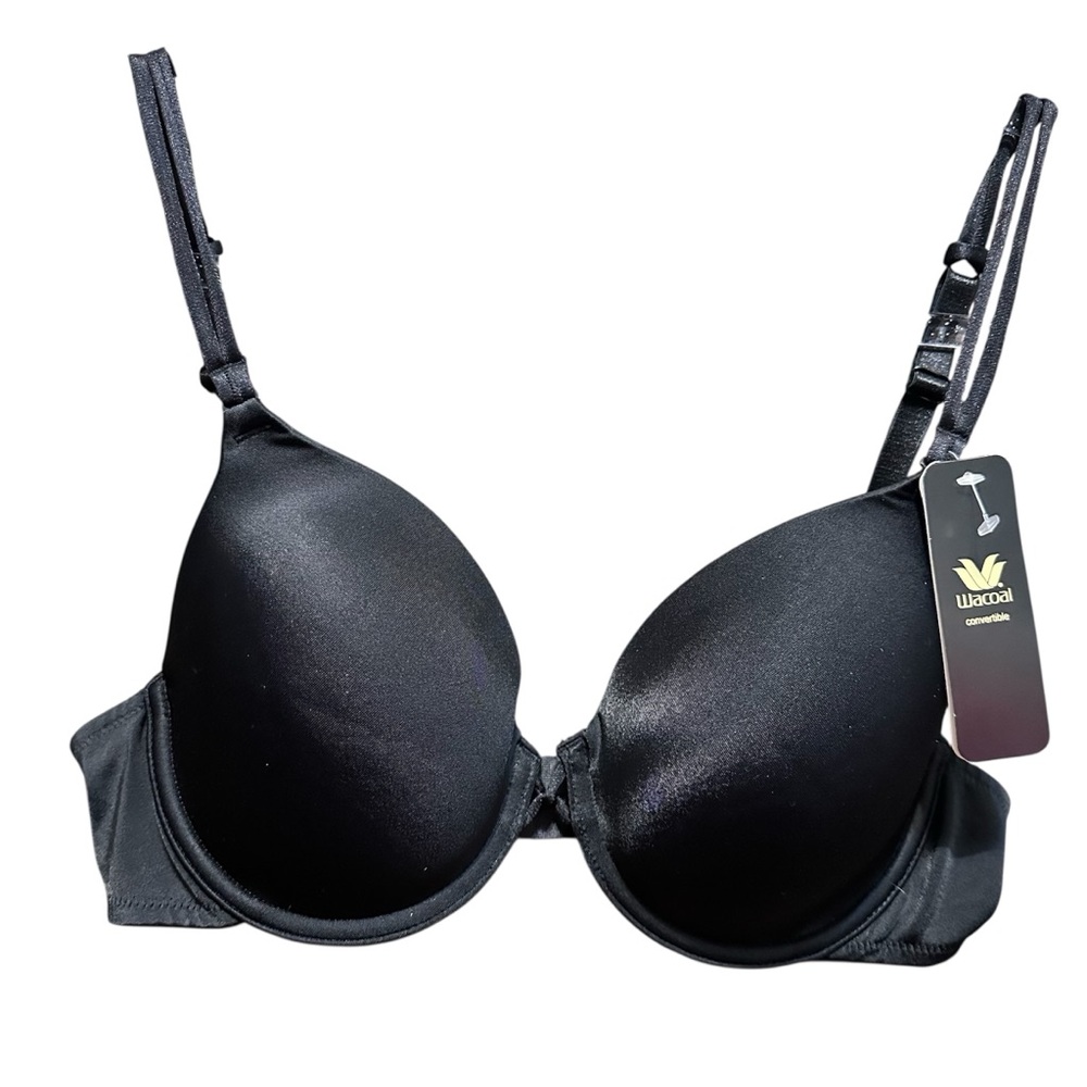 Wacoal NWT Black Convertible Bra with Adjustable Straps SZ 38B